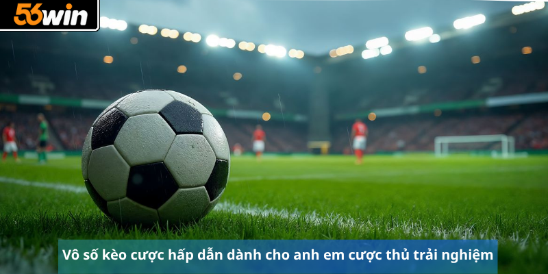 Vô số kèo cược hấp dẫn dành cho anh em cược thủ trải nghiệm