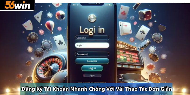 Đăng ký tài khoản nhanh chóng với vài thao tác đơn giản