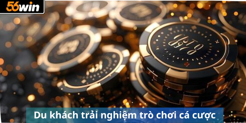Du khách trải nghiệm trò chơi cá cược
